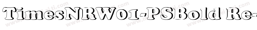TimesNRW01-PSBold Re字体转换